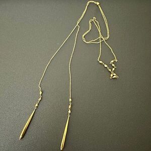 Gorjana 18K Gold Adjustable Long Lariat Necklace
